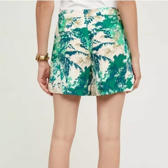 Anthropologie Elevenses green Kadu shorts skort - Picture 3 of 9